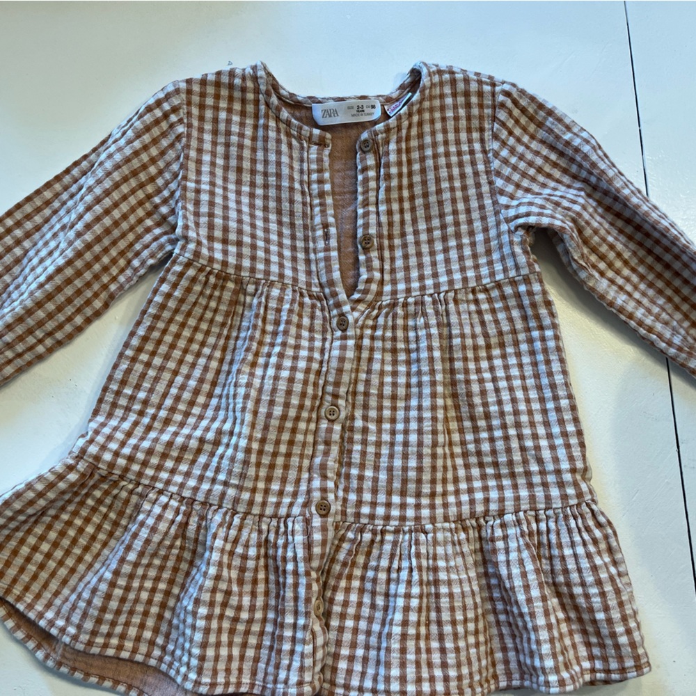 Zara gingham dress